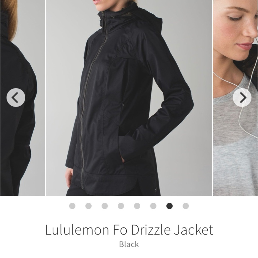 Black camo Lululemon Fo Drizzle jacket RARE